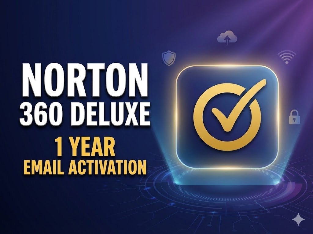 Norton 360 Deluxe – 1 Year Official Subscription (Email Activation)